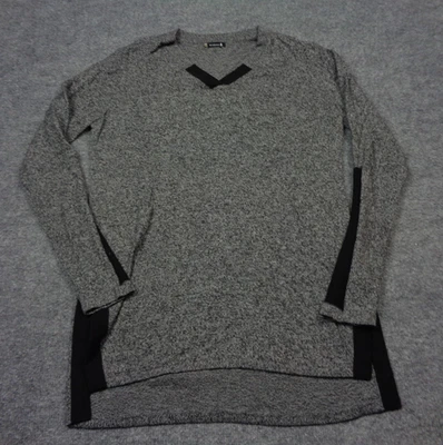 Suéter Smartwool Mujer M Negro Gris Sombra Pino Túnica Camisa Top Informal Adulto Foto 1 de 4