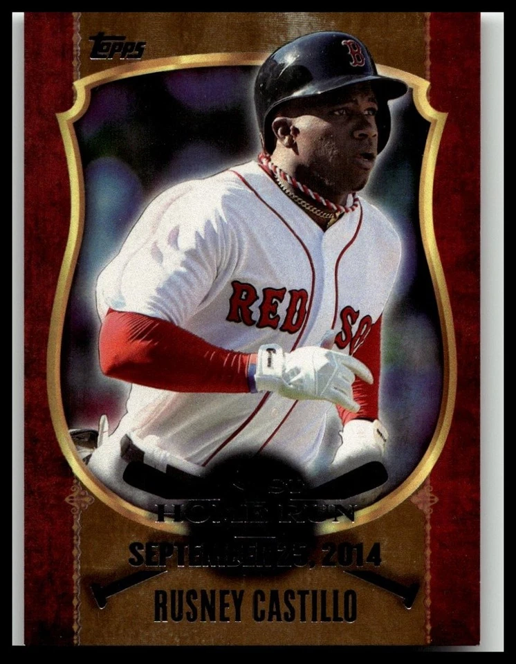 2015 Topps First Home Run Gold #FHR-22 Rusney Castillo Red Sox - Image 1 of 2