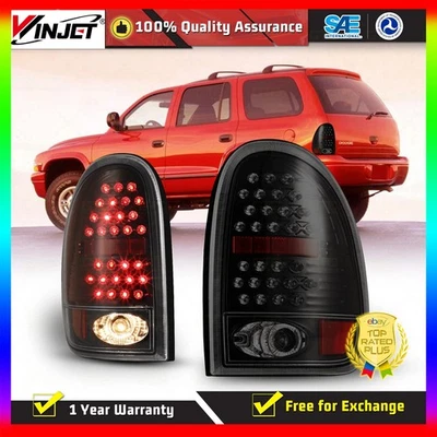 Luces traseras LED para 98-03 Dodge Durango 96-00 Caravan Par de luces traseras Negro Humo Foto 1 de 4