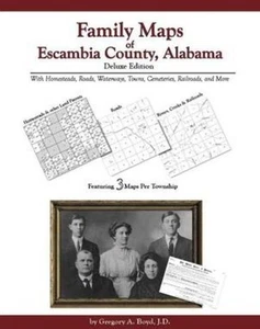 Genealogy Family Maps Escambia County Alabama - Picture 1 of 1