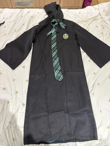 UK Harry Potter Slytherin Robe Cloak Tie Costume (Child L - 141-152cm) - Picture 1 of 2