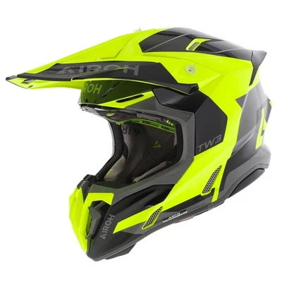Airoh Twist 3.0 MX Helmet Fancy Gloss Black Yellow - Image 1 of 4