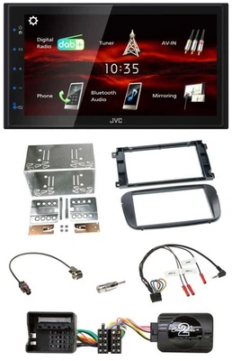 JVC USB Bluetooth Lenkrad DAB 2DIN Autoradio für Ford Focus C Max Galaxy Profi s - Bild 1 von 4
