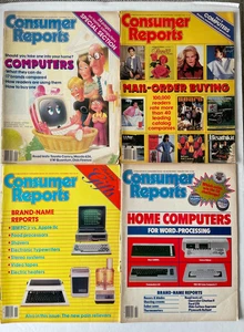 4 issues of Consumer Reports - First Reviews of Home Computers - 1983 & 1984 - Picture 1 of 16
