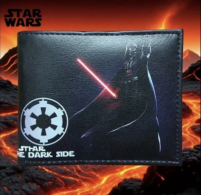 Bioworld - Star Wars Men’s Bifold Wallet - Darth Vader Black One Size Dark Side - Image 1 of 3