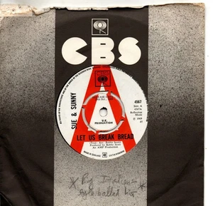 Sue & Sunny:Let us break bread/Stop messing about with my heart:UK:1969:DJ - Picture 1 of 2