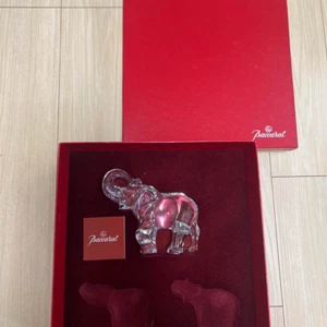 MIB MAKELLOS atemberaubende BACCARAT Frankreich Kristall ELEFANT Rüssel hoch GLÜCKSFIGUR - Bild 1 von 13
