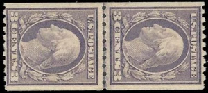 489 ( 3c COIL ) - LINE PAIR - GEM CENTER - MNH - POST OFFICE FRESH !! - Picture 1 of 1