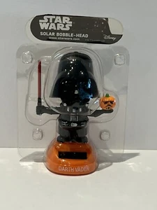 RARE 🎃 NEW Disney Darth Vader Star Wars Solar Powered Dancing Bobbler Halloween - Picture 1 of 5