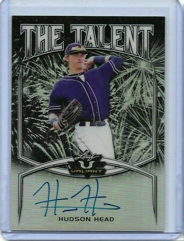 2019 Leaf Valiant HUDSON HEAD Talent Black Prismatic RC Auto 1/5 Pirates - Image 1 of 1