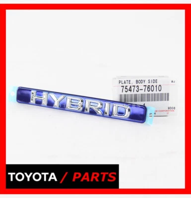 PLACA EMBLEMA HÍBRIDA DE FÁBRICA LEXUS 11 12 13 14 15 16 17 CT200H 7547376010 OEM Foto 1 de 2