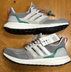Men’s Adidas UltraBoost 1.0 'Grey Lucid Fuchsia' Running Shoes HR0071 Size 8 NEW - Picture 1 of 6