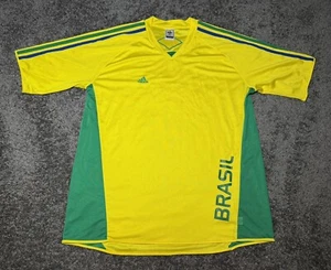 Vintage Y2K 2006 Brazil FIFA World Cup Soccer Football Jersey Large - Picture 1 of 7