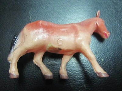 DE COLECCIÓN - CABALLO - 4 PULGADAS DE LARGO - CELULOIDE - EE. UU. Foto 1 de 4