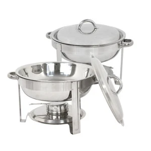 CATERING STAINLESS STEEL CHAFER CHAFING DISH SETS 5 QT PARTY PACK 2 PACK - Bild 1 von 6