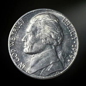 1979 D Denver Mint Jefferson Nickel Stempelglanz (BU) - Bild 1 von 2