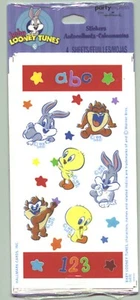 ¡Nuevo Pack Pegatinas Álbum de Recortes BABY LOONEY Tunes! ¡4 hojas! Bugs Tweety Bird Taz - Imagen 1 de 1