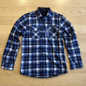Alimens & Gentle Men's Button Down Regular Fit Long Sleeve Plaid Flannel Casual - Picture 1 of 9