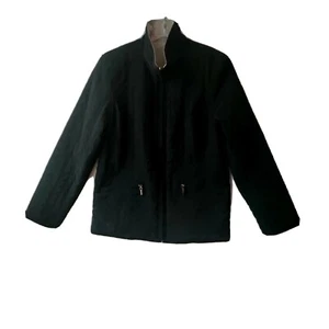 CLASSIC ELEMENTS Reversible Jacket Coat Black/ Beige Women's Size S - Picture 1 of 11