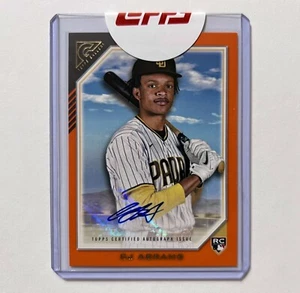 CJ Abrams 2022 Topps Gallery Orange Rookie Auto Numbered /25 Padres Nationals RC - Picture 1 of 2