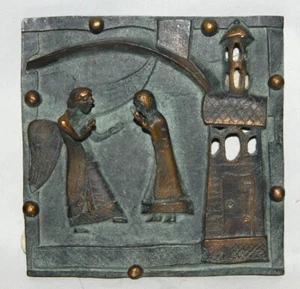 Relief, Die Verkündigung, San Zeno, Bronze, Verona, Plakette, Kunstguss, Kirche - Picture 1 of 2