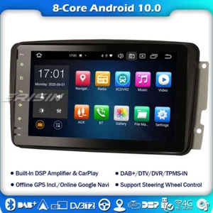 8" Android 12.0 Autoradio Benz C-Klasse W203 DAB+ TNT CarPlay 4G Kamera RDKS OBD2 - Bild 1 von 4
