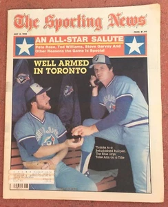 15 de julio de 1985 Sporting News Toronto Blue Jays en cubierta - Imagen 1 de 1
