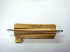 (1) RH05075R00FC02 75 OHM 1% 50W CHASSIS MOUNT WIREWOUND RESISTOR RH50 75 1% NOS - Picture 1 of 2