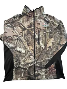 Mossy Oak Jacket Coat Break Up Infinity Camouflage Front Zip Sz L 42-44 - Picture 1 of 11