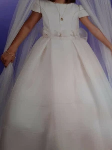 Vestido de Comunión Francis Montesinos. Más chaqueta y corona. Una puesta. - Imagen 1 de 3
