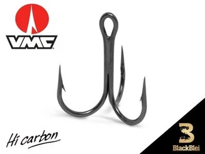 VMC Drillinge 8650 BK schwarz, 1 x Stark, für Stinger und Vorfächer  (1203) - Bild 1 von 3