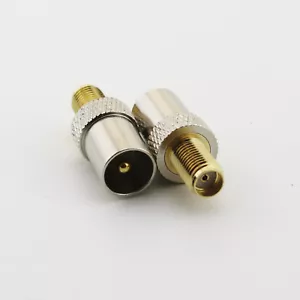 Adattatore RF IEC PAL DVB-T TV maschio spina a SMA femmina jack connettore coassiale dritto - Foto 1 di 9