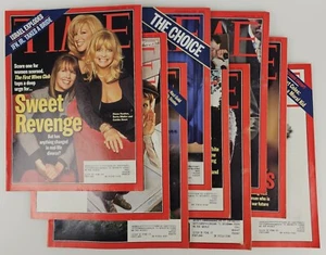 9x Mixed Lot Time Magazine Issues From 1996 1997 1990's VTG Advertisements Ads - Imagen 1 de 22
