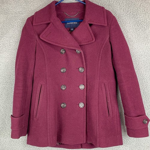 VETEMENTS Cappotto Lands End donna 4 viola misto lana bottoni foderato giacca design casual