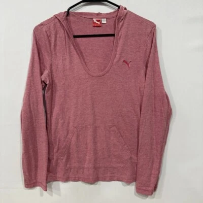 Puma Sport Lifestyle Hoodie Women's S Pink Lightweight Pullover - Image 1 of 4
