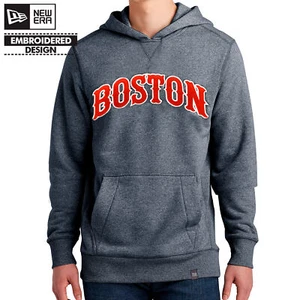 BOSTON TIFFANY ARCH SEWN NAVY NEW ERA FRENCH TERRY HOODIE Red Sox Mlb Baseball - Picture 1 of 4