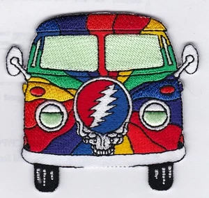 GRATEFUL DEAD - VW BUS - AUFBÜGELN oder AUFNÄHEN PATCH - Bild 1 von 1