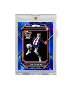 Donald Trump REFRACTOR Basketball Card Dunking  (2023 Style) trading Card 2023