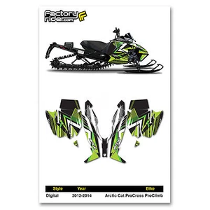 2012-2014 ARCTIC CAT PROCROSS PROCLIMB GRAPHIC KIT DIGITAL STYLE BY ENJOY MFG - Picture 1 of 4