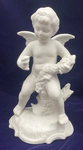 Rara statuina angelo primavera Dresda CORONA D ORIGINALE marco tedesco - Foto 1 di 10