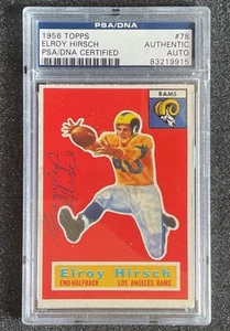 1956 Topps ELROY "CRAZY LEGS" HIRSCH PSA/DNA CERT AUTHENTIC AUTO #78  - Bild 1 von 10