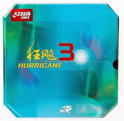 DHS Hurricane 3 NEO Tenis de Mesa Goma Espesor 2.15mm/39° Dureza, Negro Foto 1 de 3