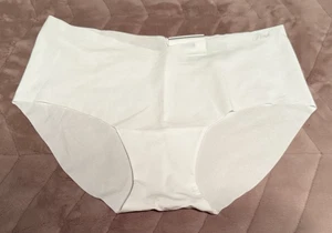 Panty Hiphugger Victoria's Secret ROSA Logo Blanco Sólido Sin Show ~ GRANDE ~ ¡NUEVO CON ETIQUETAS! - Imagen 1 de 8