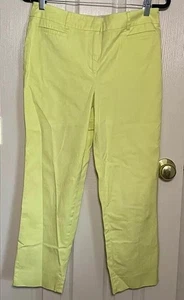 Talbots the perfect crop pants women’s lime Size~8 - Picture 1 of 3