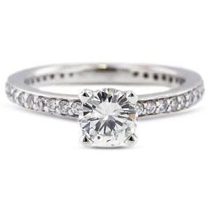 1.92ct D-SI2 Round Natural Diamonds Plat Classic Ring with Wedding Band - Picture 1 of 17