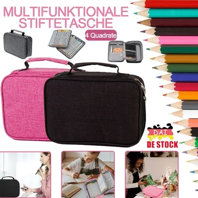 4 Fach 72Slots Große Kapazität Federmäppchen Schüleretui Tasche Federmappe DE - Bild 1 von 4