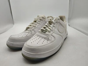2014-NIKE AIR-LUNAR FORCE 1-WHITE SHOES-654256-100-MEN'S SIZE 10.5-NICE-WORN 3X - Picture 1 of 16