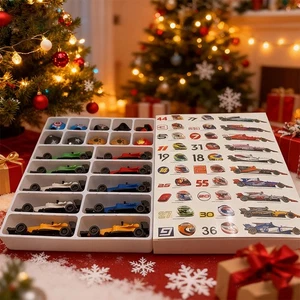 New 2025 Advent Calendar 24 Days Countdown F1 Racing Car Model Toys Xmas Gifts - Picture 1 of 5