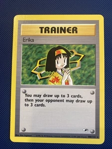 NM Erika 100/132 Non Holo Rare Gym Heroes Pokemon Card Trusted Seller - Picture 1 of 6