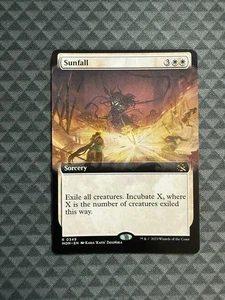 MTG Sunfall #0349 Extended Art Rara Marcia della Macchina (MOM) - Foto 1 di 4